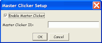The Master Clicker Setup dialog