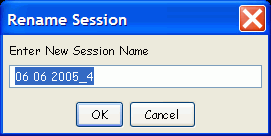 Rename Session dialog