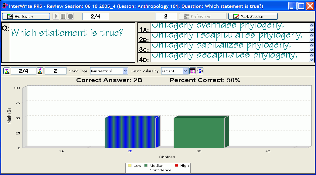 Review Session dialog