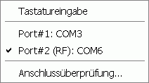 The Connection Menu