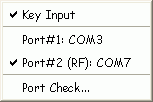 Connection Menu