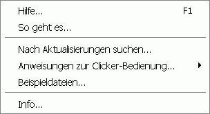 The Help Menu