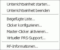 The RF Menu