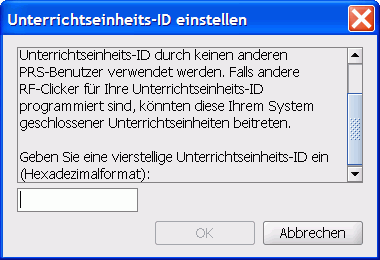 The Set Class ID dialog