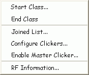 The RF Menu
